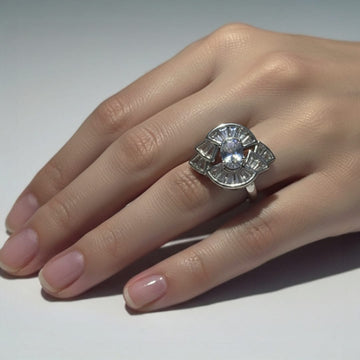 Shimmering Crystal Ring