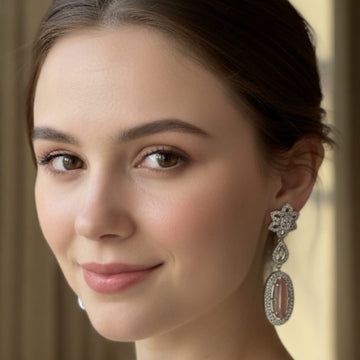 Oval Drop Earing