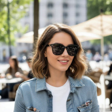 Square Black Sun Glasses