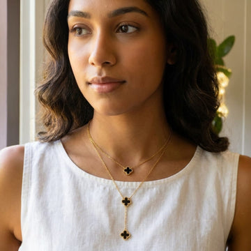 Clover Black Pendant