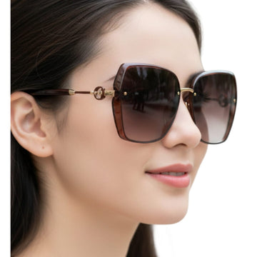 Square Brown Sunglasses