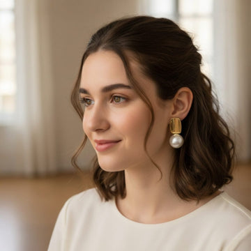 Pearl White Earrings