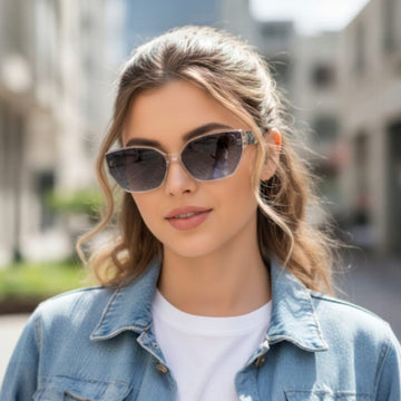 Crystal Cat Eye Sunglasses