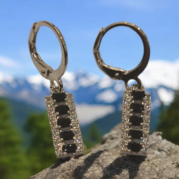 Twin Tone Ruby Earrings